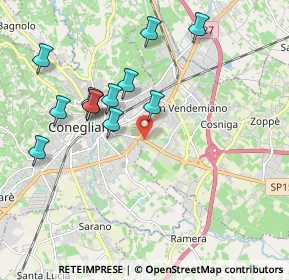 Mappa Vicolo Resistenza, 31020 San Vendemiano TV, Italia (1.89583)