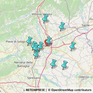 Mappa Via Giacomo Matteotti, 31020 San Vendemiano TV, Italia (6.45364)