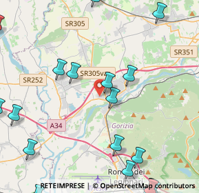 Mappa Via dell'Industria, 34072 Gradisca d'Isonzo GO, Italia (6.381)