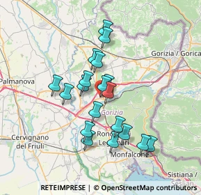 Mappa Via dell'Industria, 34072 Gradisca d'Isonzo GO, Italia (5.82737)