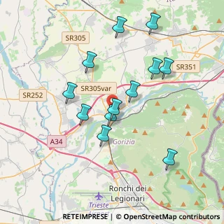 Mappa Via dell'Asilo, 34072 Gradisca d'Isonzo GO, Italia (3.52333)