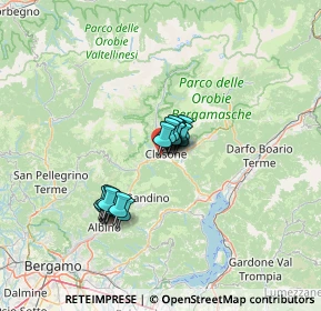 Mappa Via Sales, 24023 Clusone BG, Italia (9.31111)