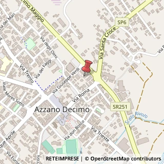 Mappa Via Roma, 35, 33082 Azzano Decimo, Pordenone (Friuli-Venezia Giulia)