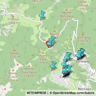 Mappa Località Colma di Sormano, 22030 Caglio CO, Italia (1.275)