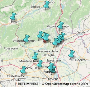 Mappa Via Monte Grappa, 31050 Pieve di Soligo TV, Italia (14.49722)