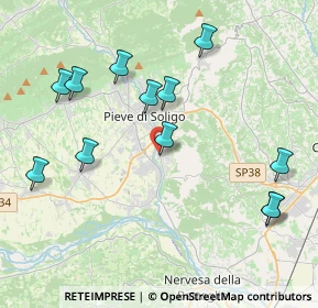 Mappa Via Monte Grappa, 31050 Pieve di Soligo TV, Italia (4.36167)