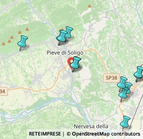 Mappa Via Monte Grappa, 31050 Pieve di Soligo TV, Italia (6.2225)