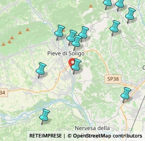 Mappa Via Monte Grappa, 31050 Pieve di Soligo TV, Italia (4.72417)