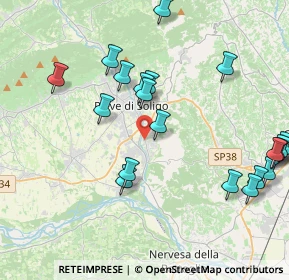 Mappa Via Monte Grappa, 31050 Pieve di Soligo TV, Italia (4.589)