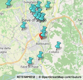 Mappa Via Monte Grappa, 31050 Pieve di Soligo TV, Italia (2.07353)