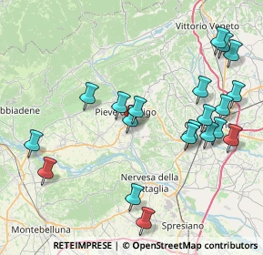 Mappa Via Monte Grappa, 31050 Pieve di Soligo TV, Italia (8.8905)