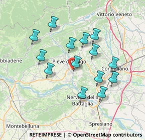 Mappa Via Monte Grappa, 31050 Pieve di Soligo TV, Italia (6.60286)