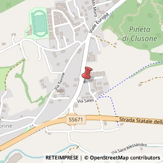 Mappa Via Sales, 2, 24023 Clusone, Bergamo (Lombardia)