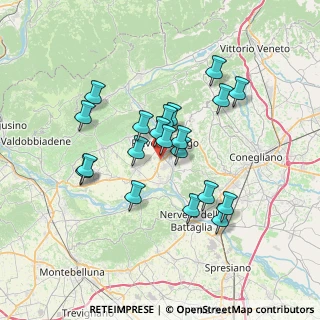 Mappa Via della Lira, 31053 Pieve di Soligo TV, Italia (5.9925)
