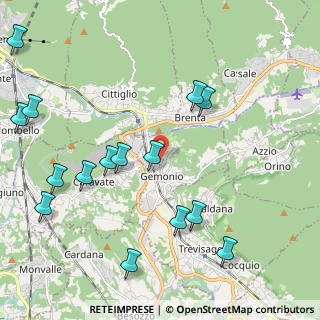Mappa Via Curti, 21036 Gemonio VA, Italia (2.562)