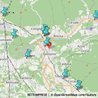 Mappa Via Curti, 21036 Gemonio VA, Italia (2.6475)