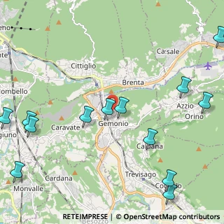 Mappa Via Curti, 21036 Gemonio VA, Italia (2.93154)