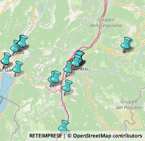 Mappa Via dell'Abetone, 38068 Rovereto TN, Italia (7.5995)