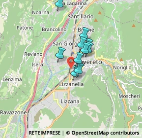 Mappa Via dell'Abetone, 38068 Rovereto TN, Italia (1.38727)
