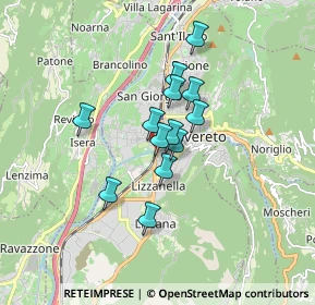 Mappa Via dell'Abetone, 38068 Rovereto TN, Italia (1.16231)