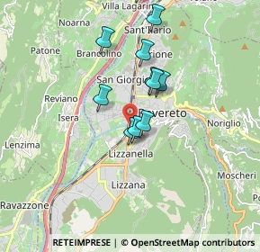 Mappa Via dell'Abetone, 38068 Rovereto TN, Italia (1.48364)