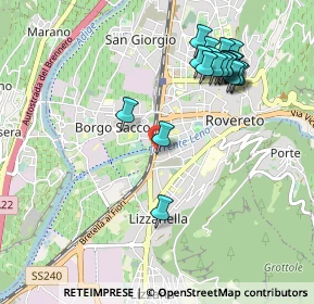 Mappa Via dell'Abetone, 38068 Rovereto TN, Italia (1.031)