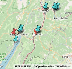 Mappa Via dell'Abetone, 38068 Rovereto TN, Italia (17.79778)