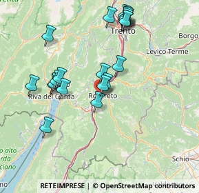 Mappa Via dell'Abetone, 38068 Rovereto TN, Italia (15.29)