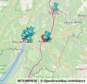 Mappa Via dell'Abetone, 38068 Rovereto TN, Italia (10.54909)