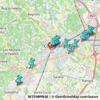 Mappa Via Giuseppe Garibaldi, 31015 Conegliano TV, Italia (2.22533)