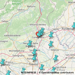 Mappa Via Giuseppe Garibaldi, 31015 Conegliano TV, Italia (22.57533)