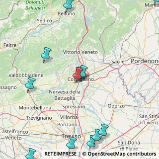 Mappa Via Giuseppe Garibaldi, 31015 Conegliano TV, Italia (23.33833)