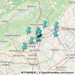 Mappa Via Giuseppe Garibaldi, 31015 Conegliano TV, Italia (7.12154)