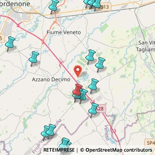 Mappa Via dei Laghi, 33082 Azzano decimo PN, Italia (6.0305)