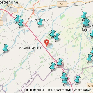 Mappa Via dei Laghi, 33082 Azzano decimo PN, Italia (6.769)