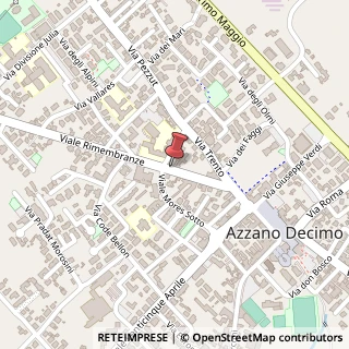 Mappa Viale Rimembranze, 8, 33082 Azzano Decimo, Pordenone (Friuli-Venezia Giulia)