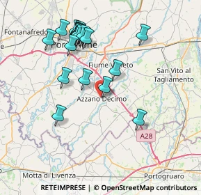 Mappa Via Trento, 33082 Azzano Decimo PN, Italia (7.79)