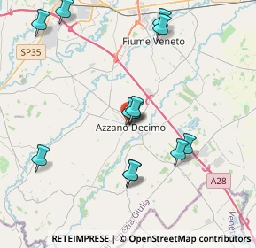 Mappa Via Trento, 33082 Azzano Decimo PN, Italia (3.97417)