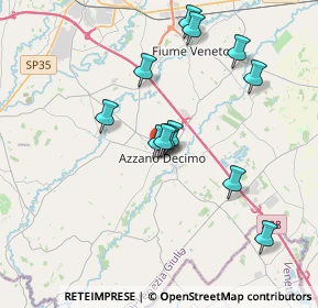 Mappa Via Trento, 33082 Azzano Decimo PN, Italia (3.34333)