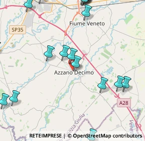 Mappa Via Trento, 33082 Azzano Decimo PN, Italia (5.8355)