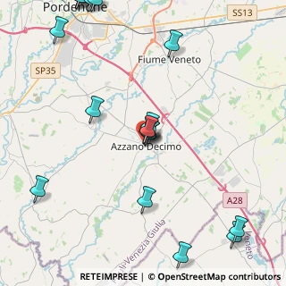 Mappa Via Trento, 33082 Azzano Decimo PN, Italia (5.7315)