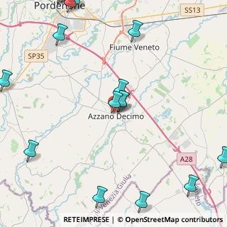 Mappa Via Trento, 33082 Azzano Decimo PN, Italia (6.656)