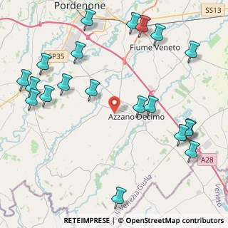 Mappa Via Comugne di Sotto, 33082 Azzano Decimo PN, Italia (5.412)
