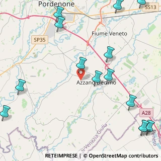 Mappa Via Comugne di Sotto, 33082 Azzano Decimo PN, Italia (6.45467)