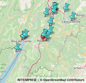 Mappa Via Fiume, 38068 Rovereto TN, Italia (15.65824)