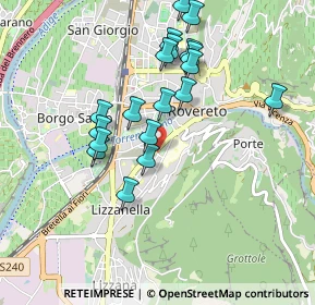 Mappa Via Fiume, 38068 Rovereto TN, Italia (0.9155)