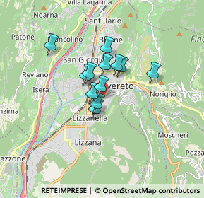 Mappa Via Fiume, 38068 Rovereto TN, Italia (1.05917)