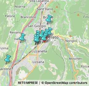 Mappa Via Fiume, 38068 Rovereto TN, Italia (1.10545)