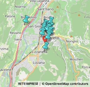 Mappa Via Fiume, 38068 Rovereto TN, Italia (0.98188)