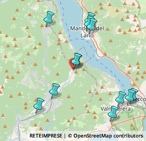 Mappa Via Parini Giuseppe, 22039 Valbrona CO, Italia (4.60833)